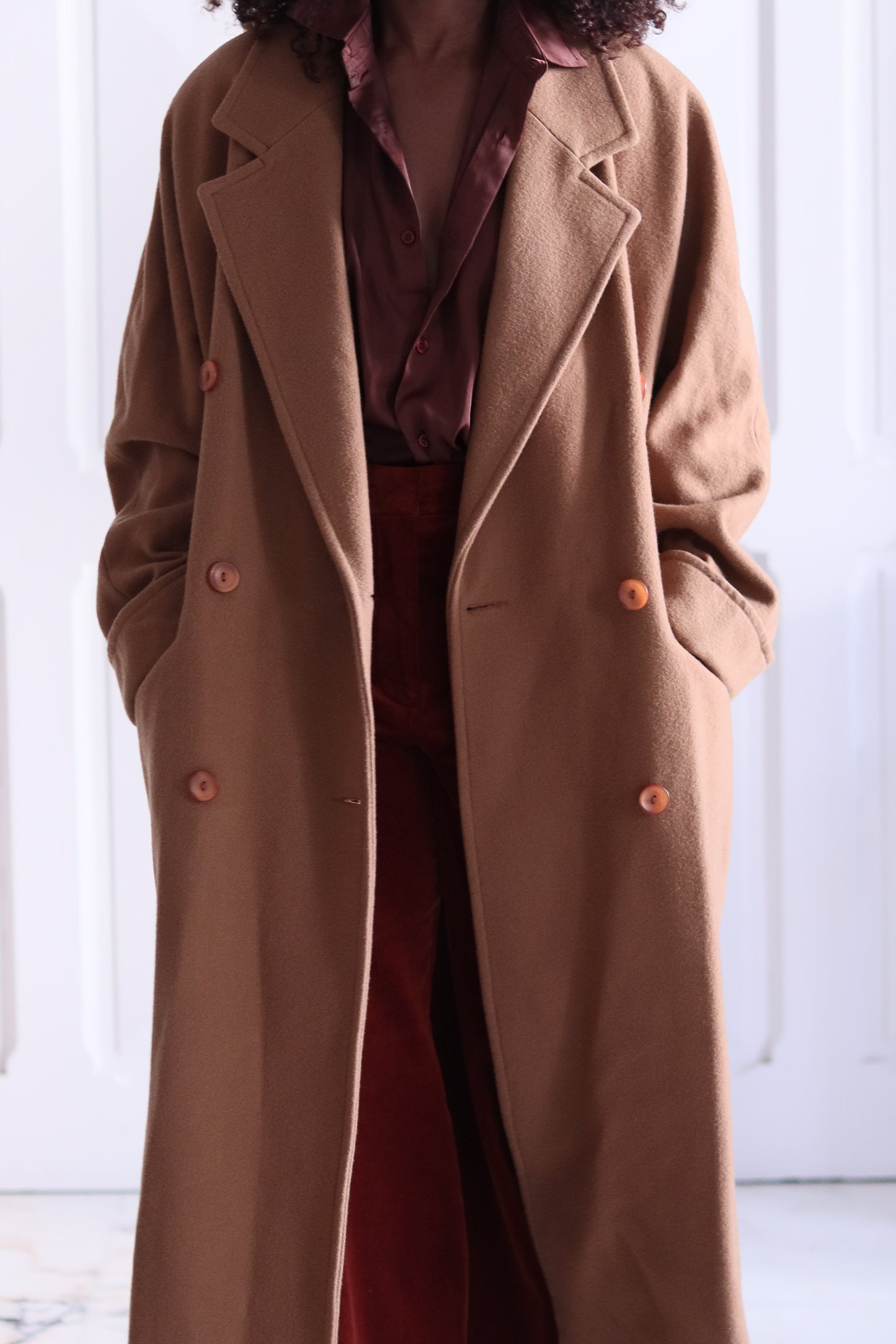 3 Suisse manteau vintage en laine