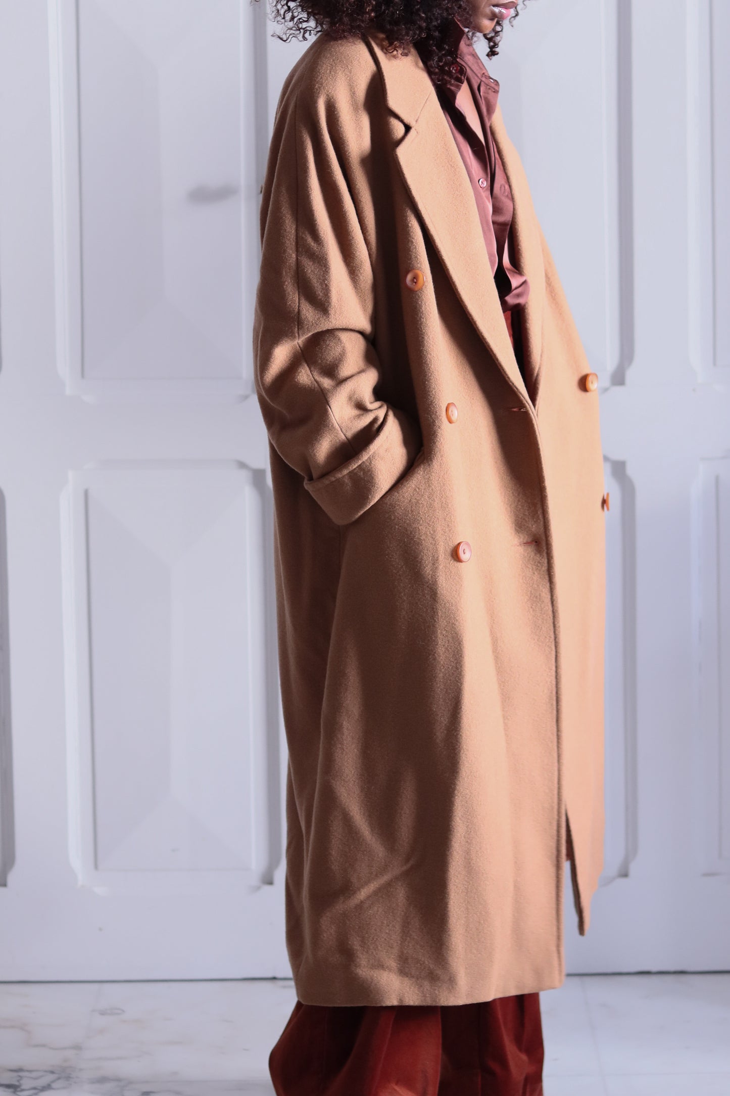 3 Suisse manteau vintage en laine