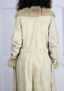 GIOVANNI manteau fourrure renard vintage