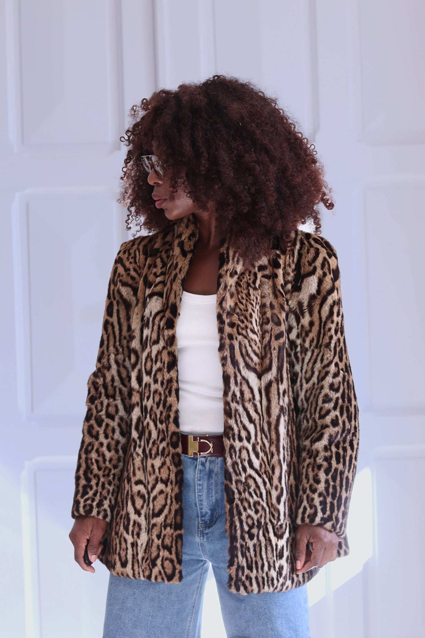 Guy Weil manteau fourrure