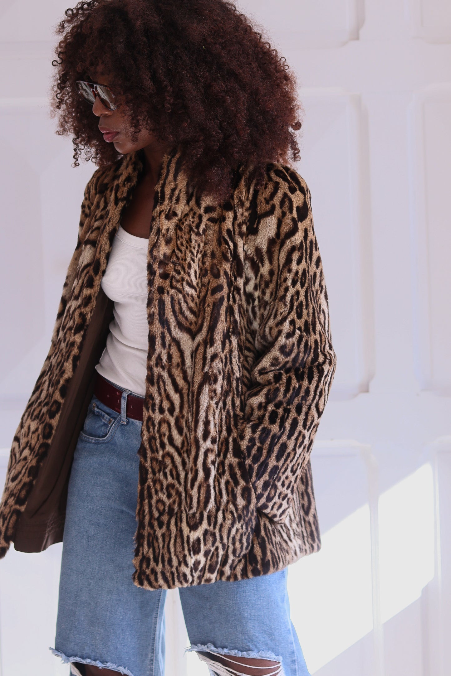 Guy Weil manteau fourrure