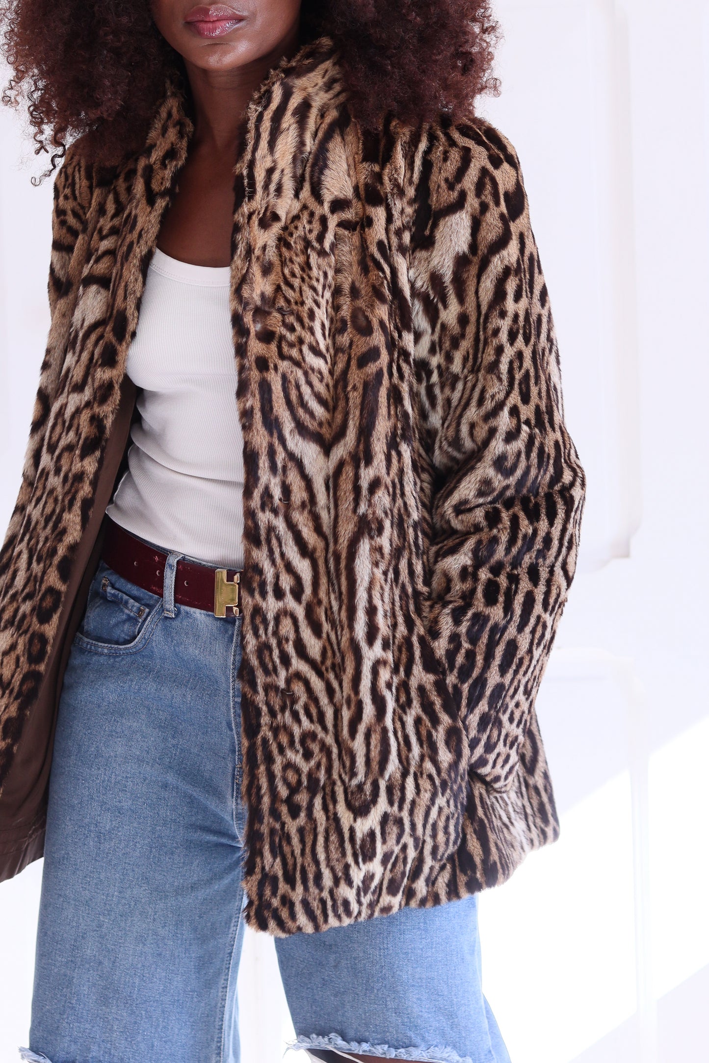 Guy Weil manteau fourrure