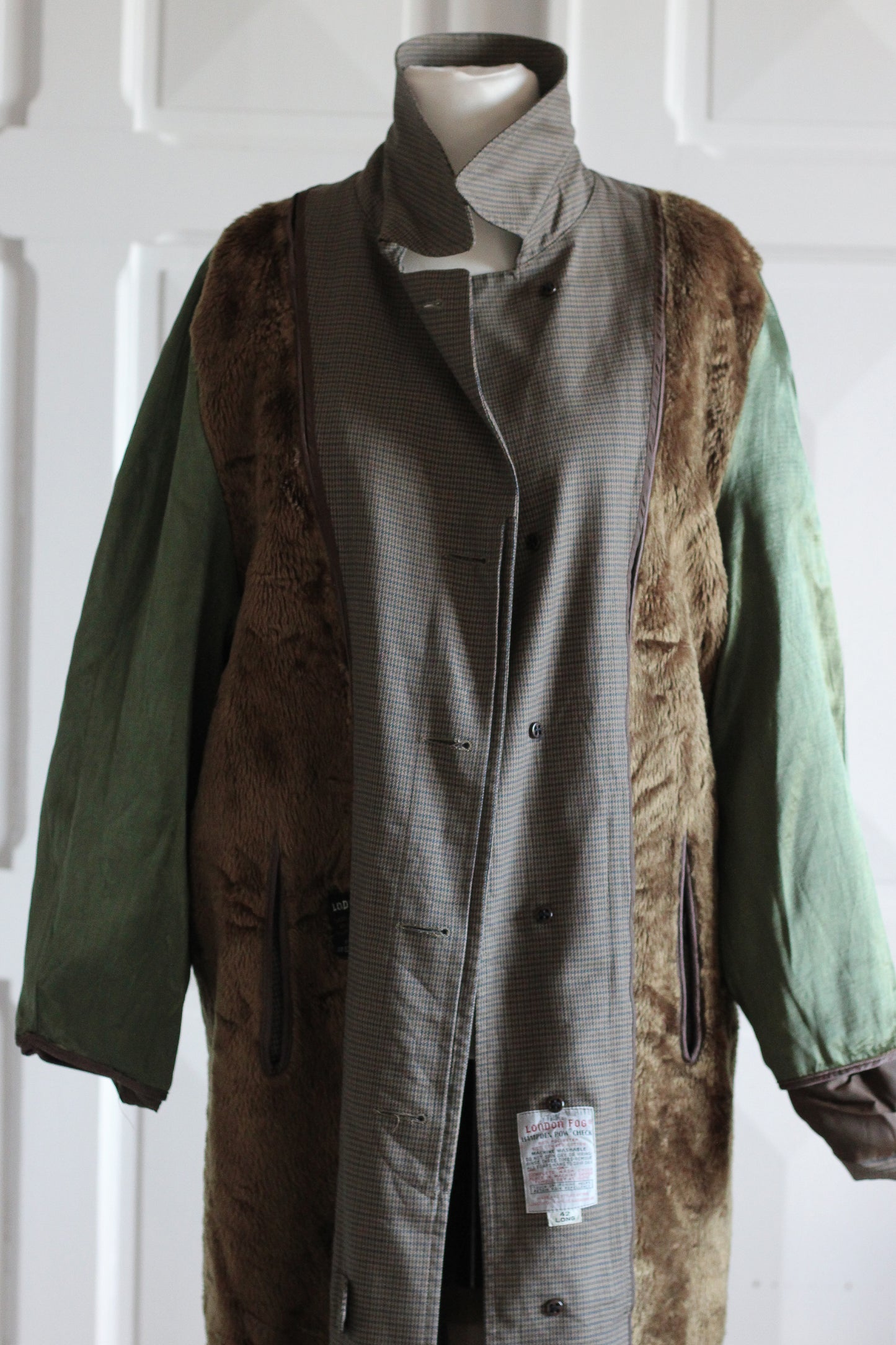 London Fog manteau veste à motif pied-de-poule