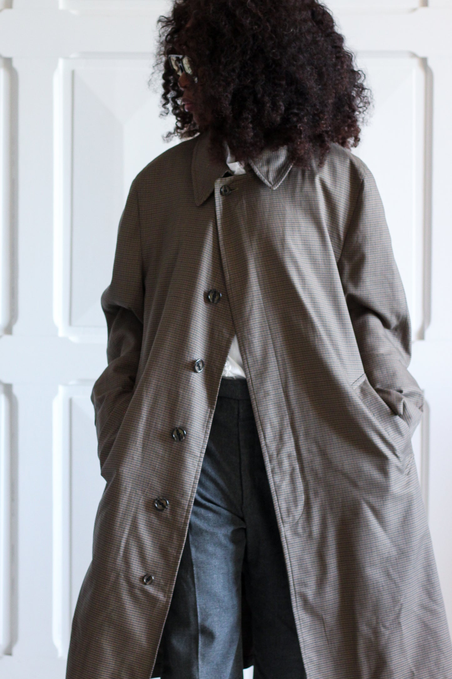 London Fog manteau veste à motif pied-de-poule