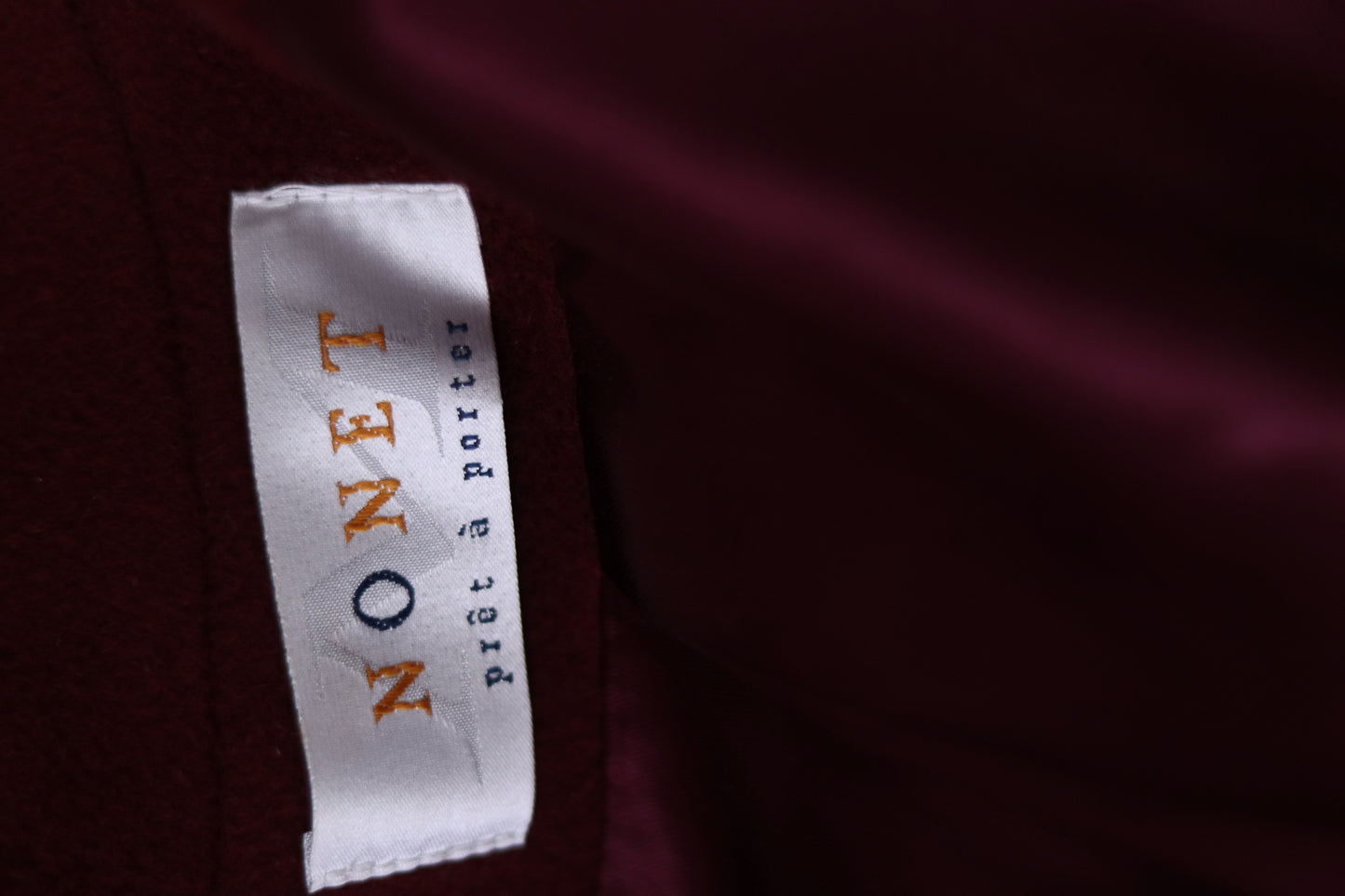 Nonet Paris manteau en laine et angora