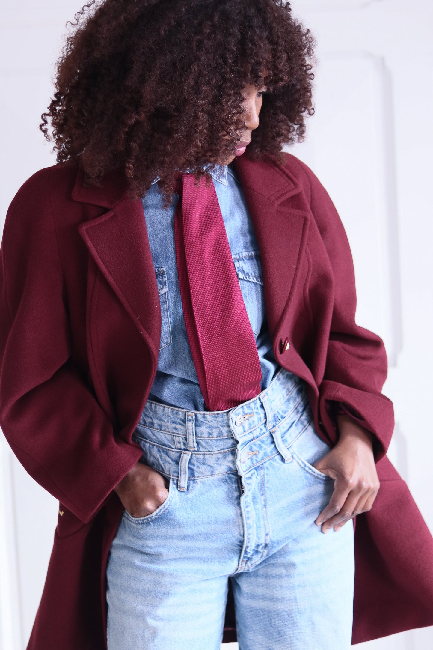 Nonet Paris manteau en laine et angora