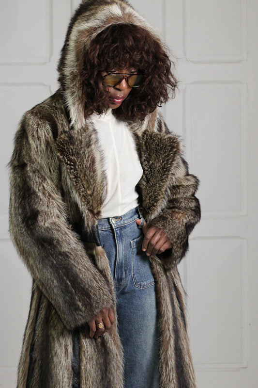 Manteau fourrure Pierre Cardin