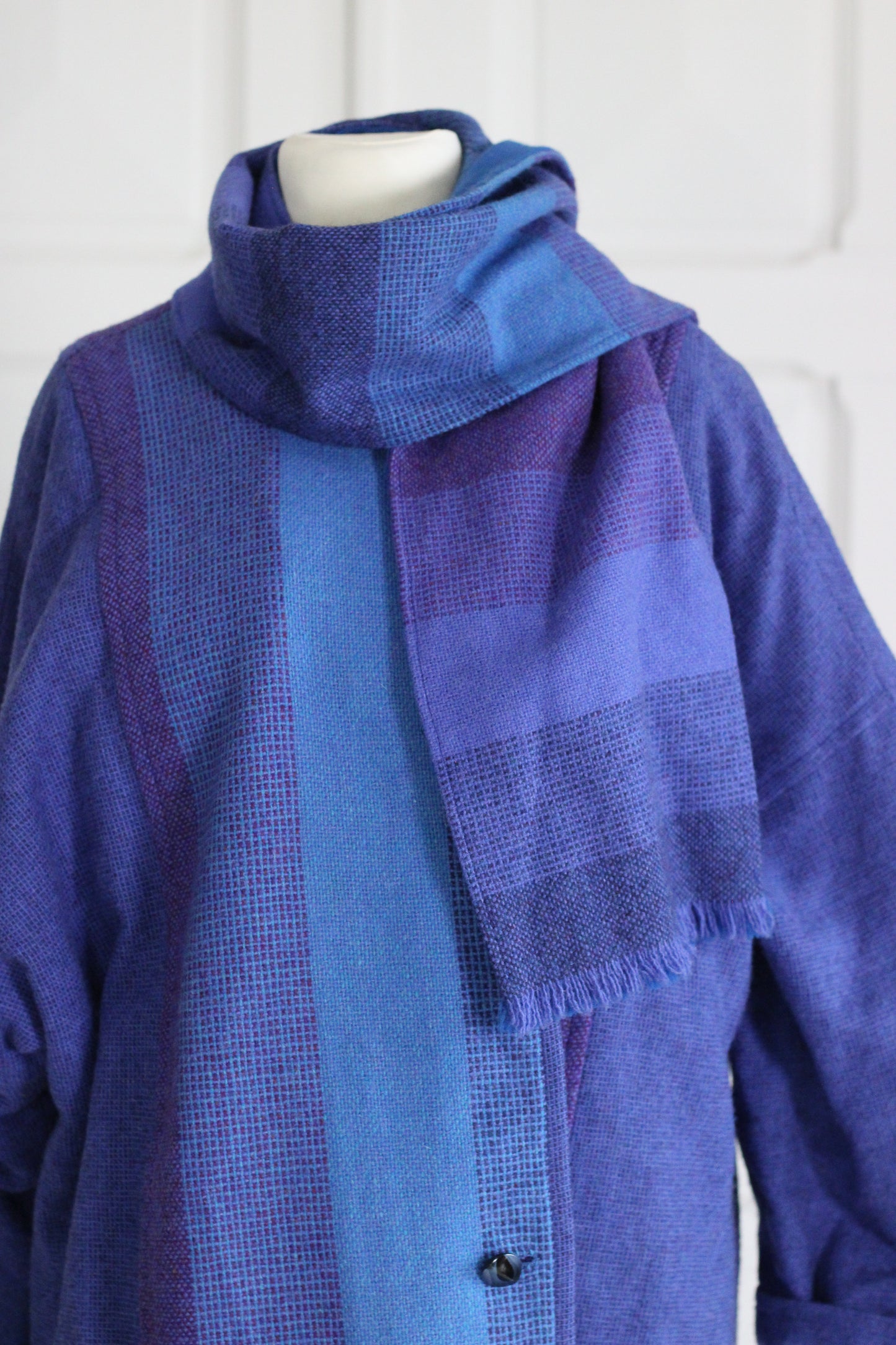Fait main manteau en laine