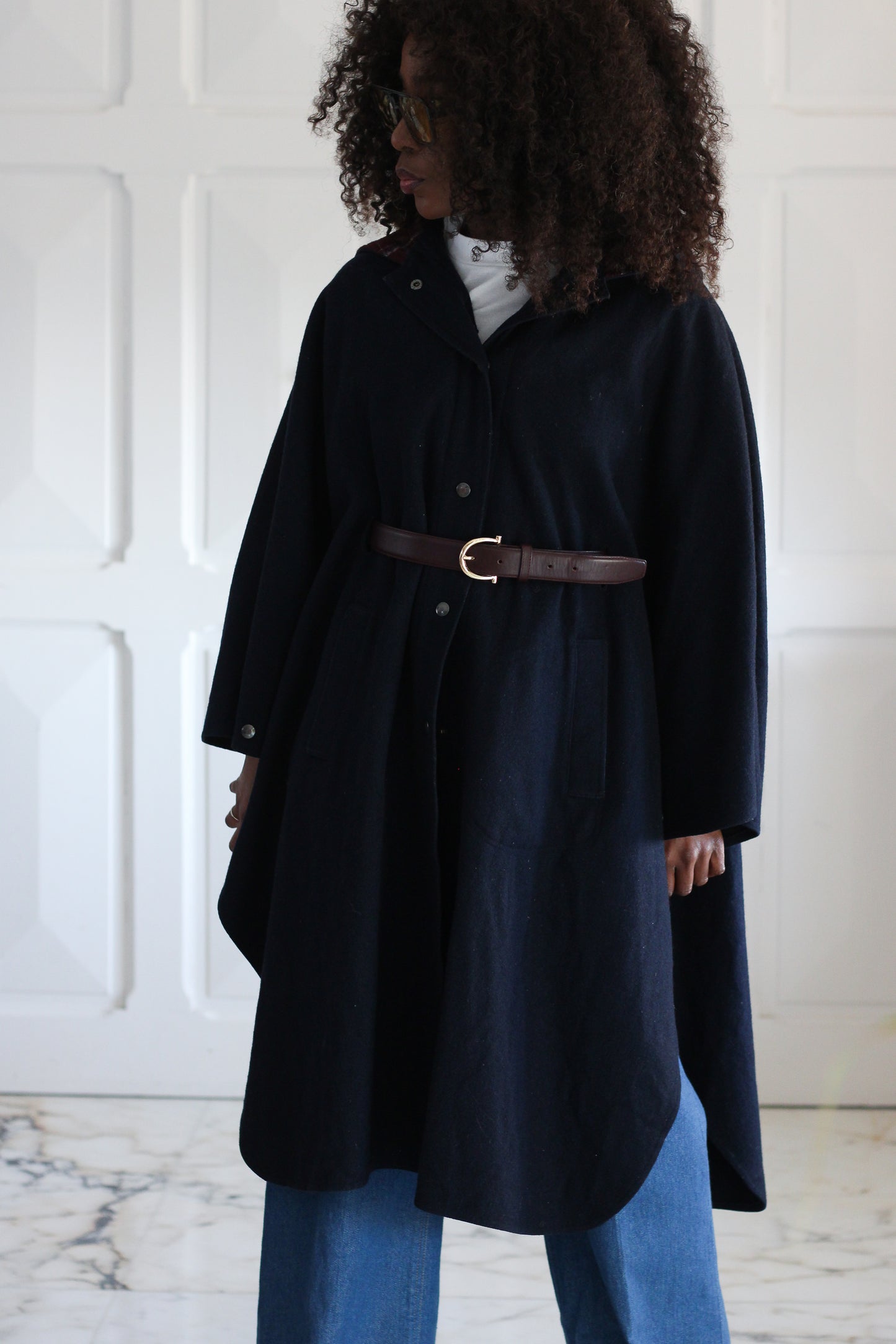 Fait main manteau cape avec capuche