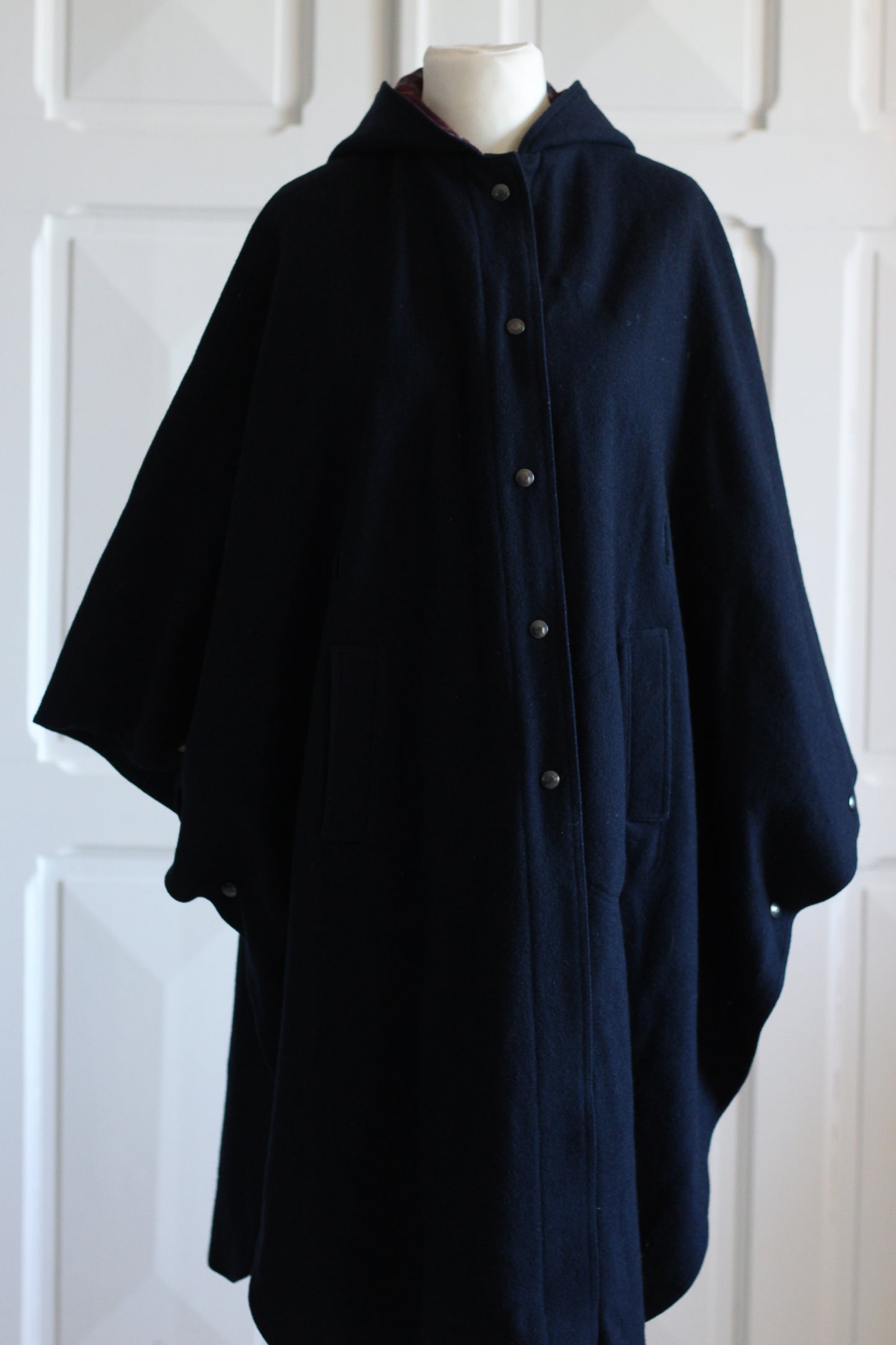 Fait main manteau cape avec capuche