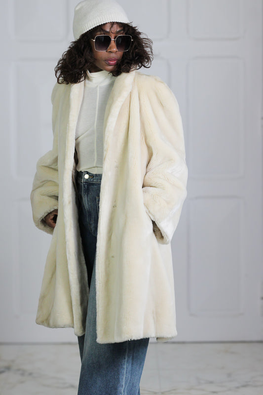 Fausse fourrure manteau made in France