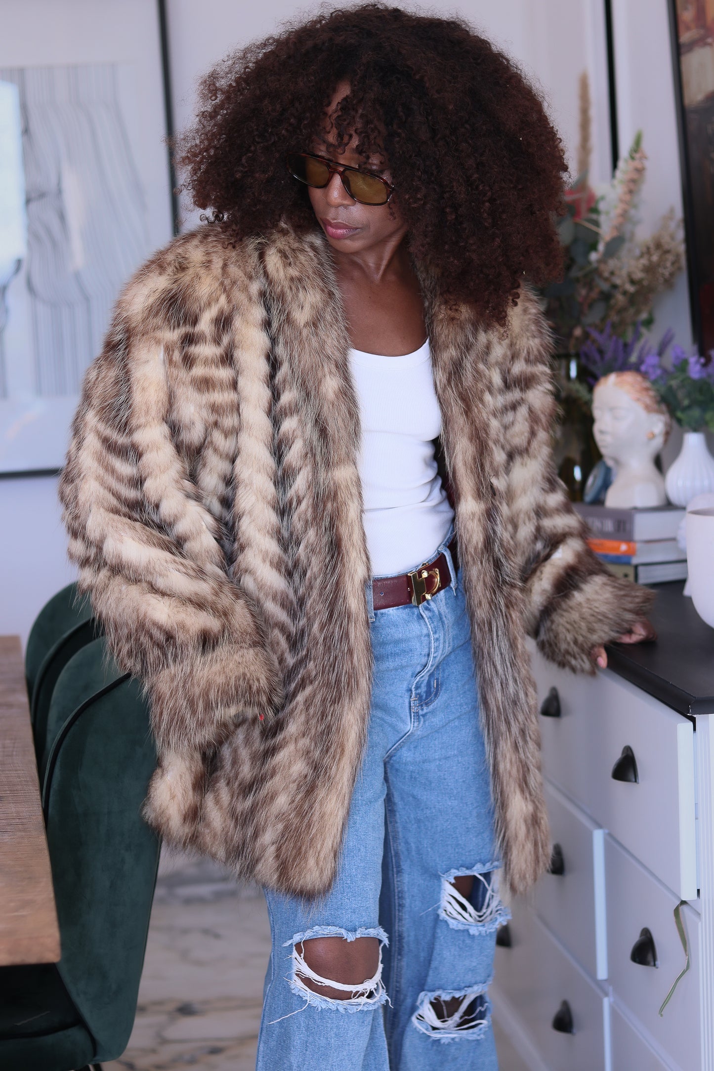 Felini manteau fourrure Mulhouse