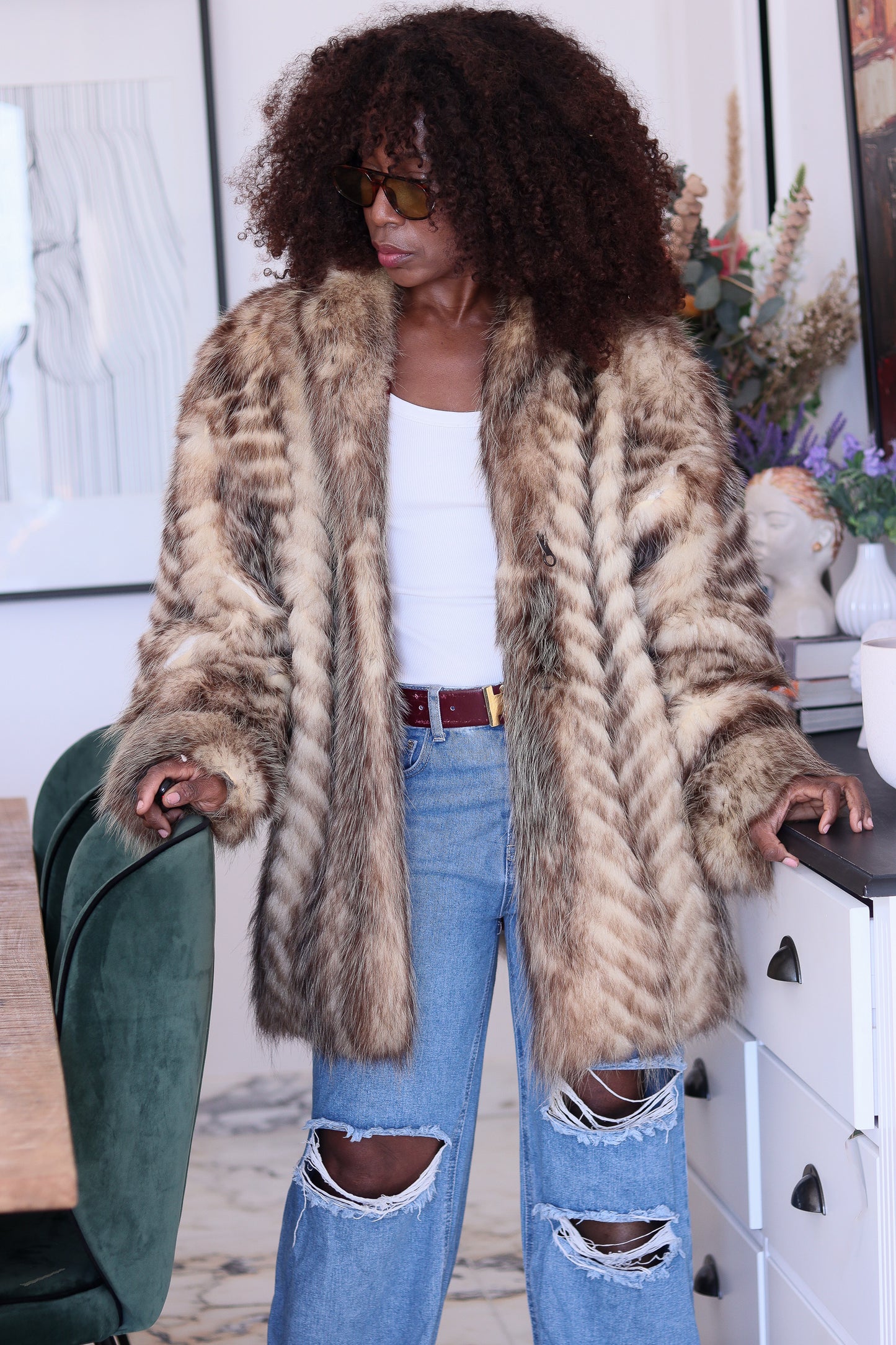 Felini manteau fourrure Mulhouse