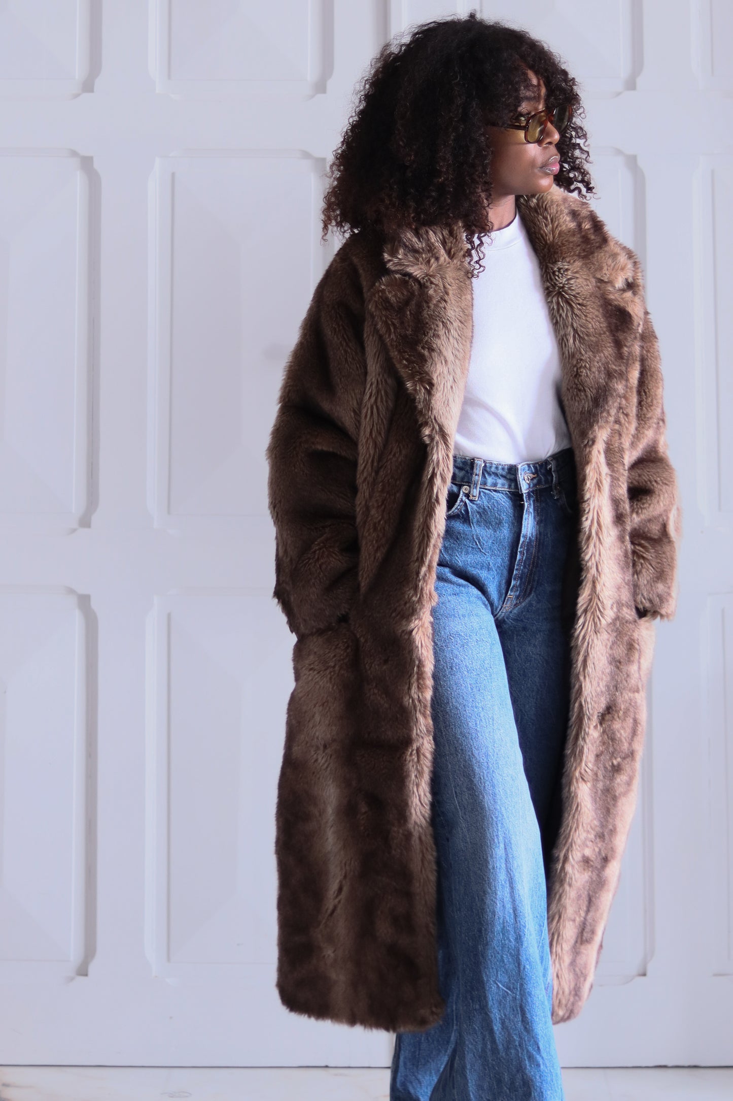 Exeko Paris manteau en fausse fourrure