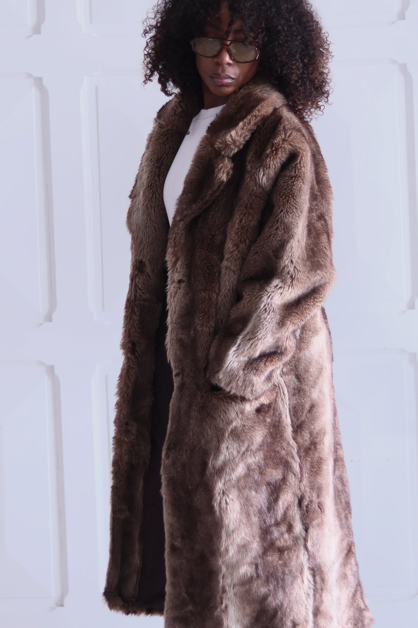 Exeko Paris manteau en fausse fourrure