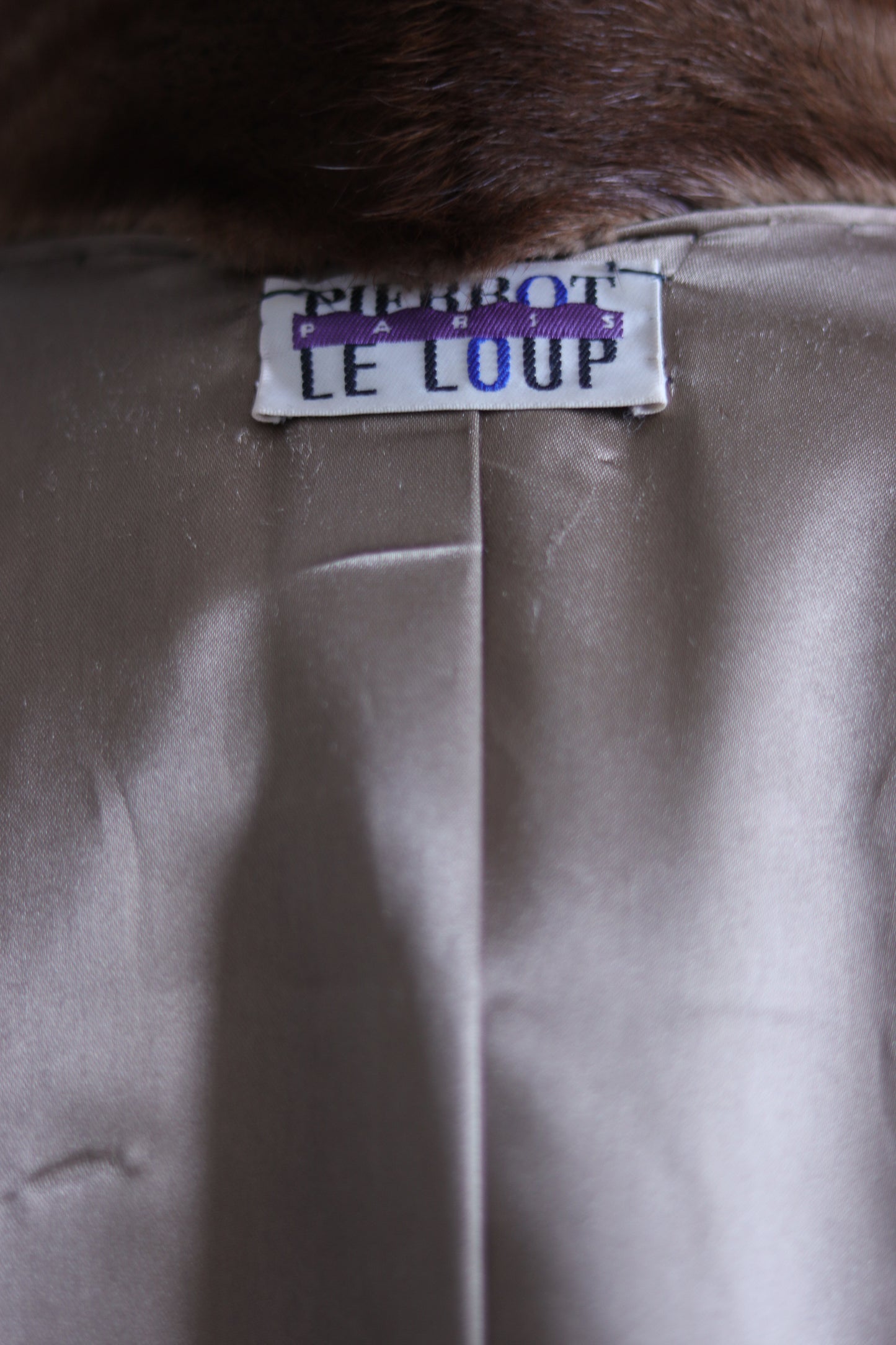 Pierrot Le Loup manteau en vison