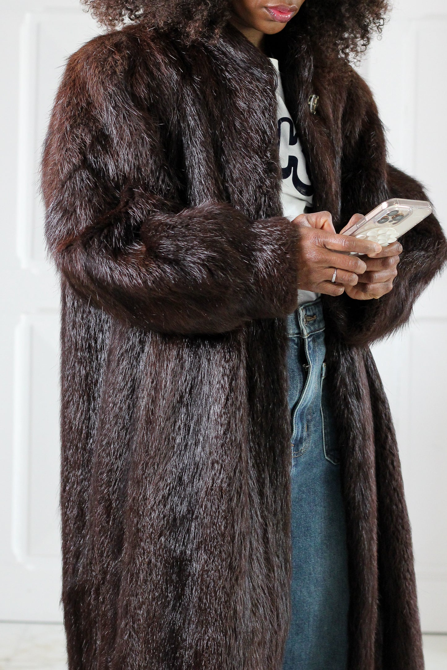 Fourrure Camp manteau fourrure