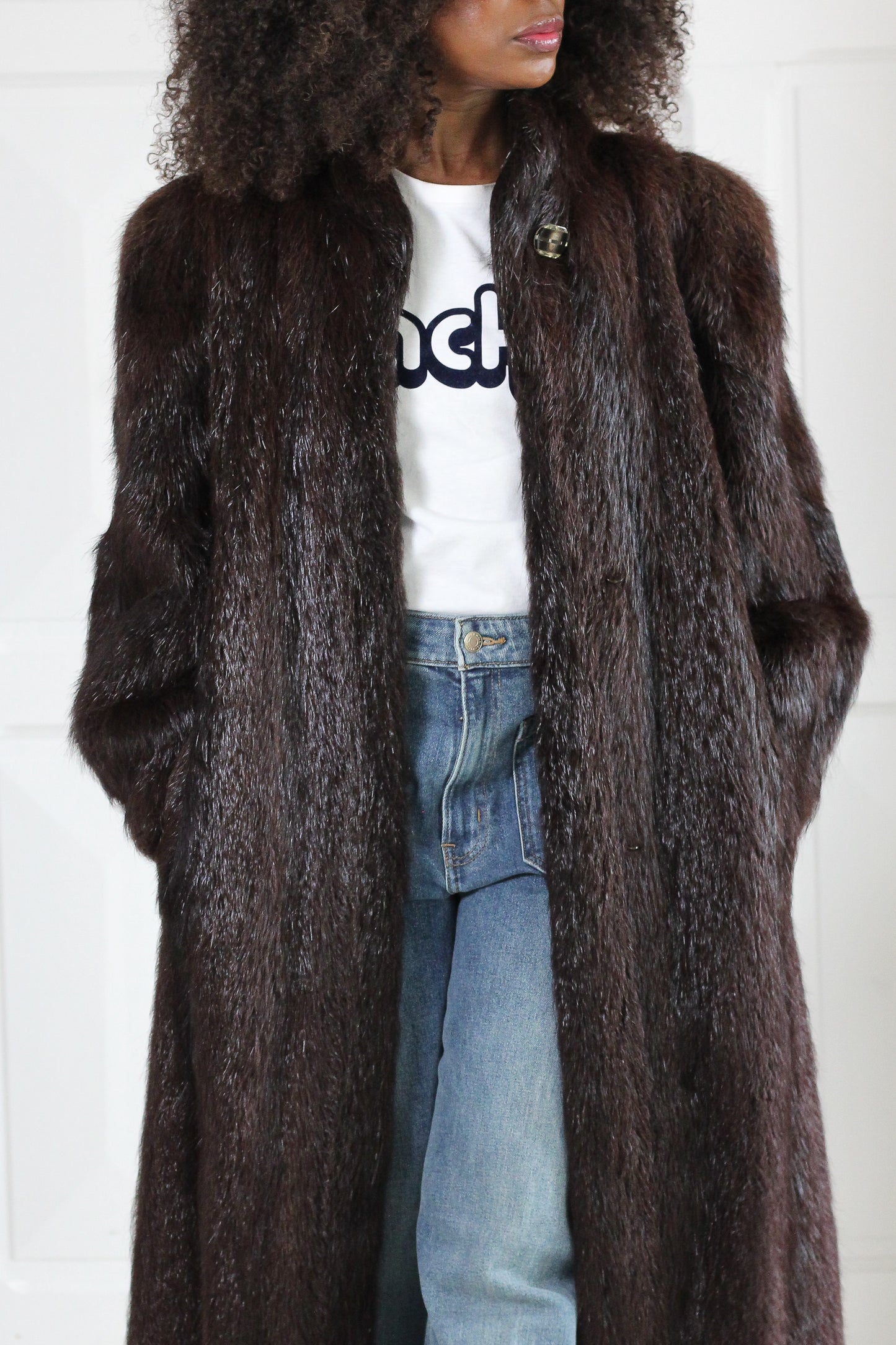 Fourrure Camp manteau fourrure