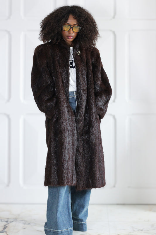 Fourrure Camp manteau fourrure