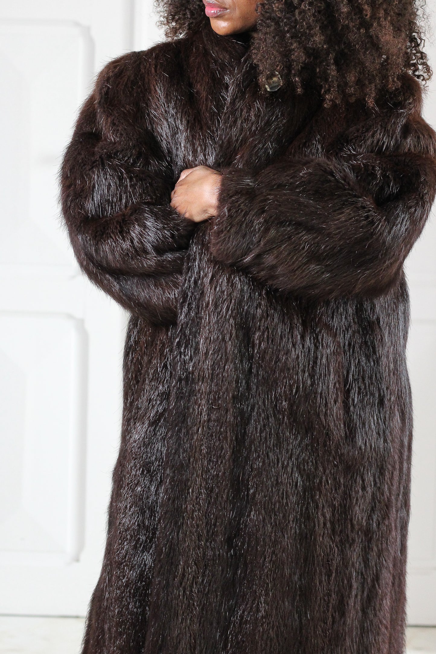 Fourrure Camp manteau fourrure