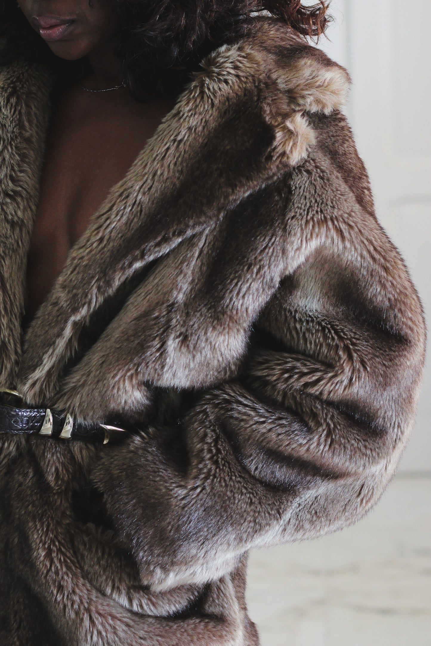 Exeko Paris manteau en fausse fourrure