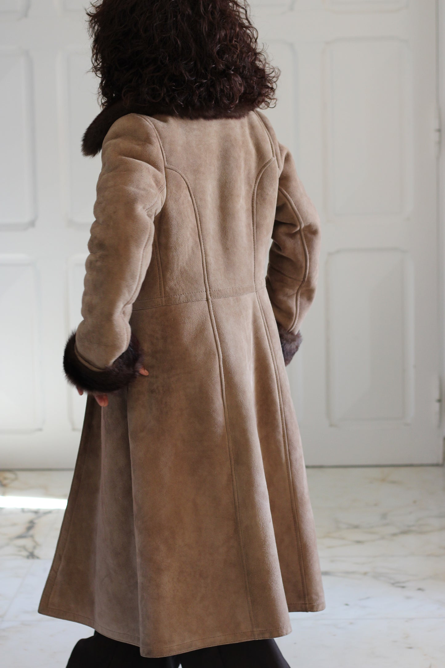Manteau long vintage, fabrication française