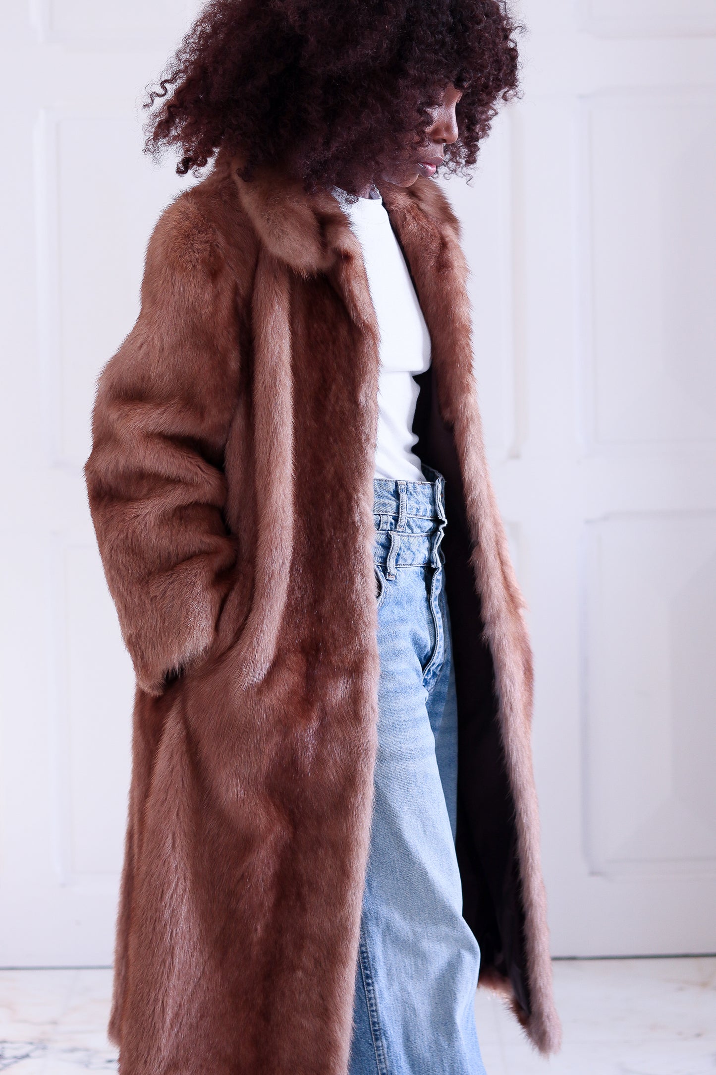 Manteau vintage en vison