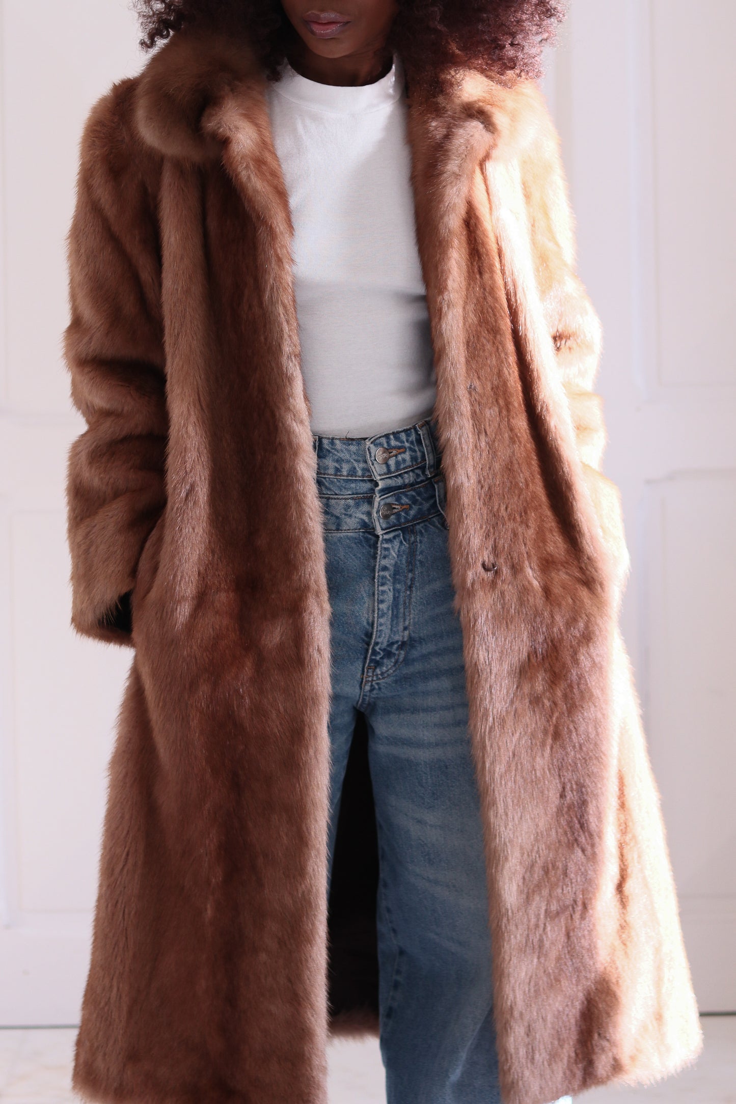 Manteau vintage en vison