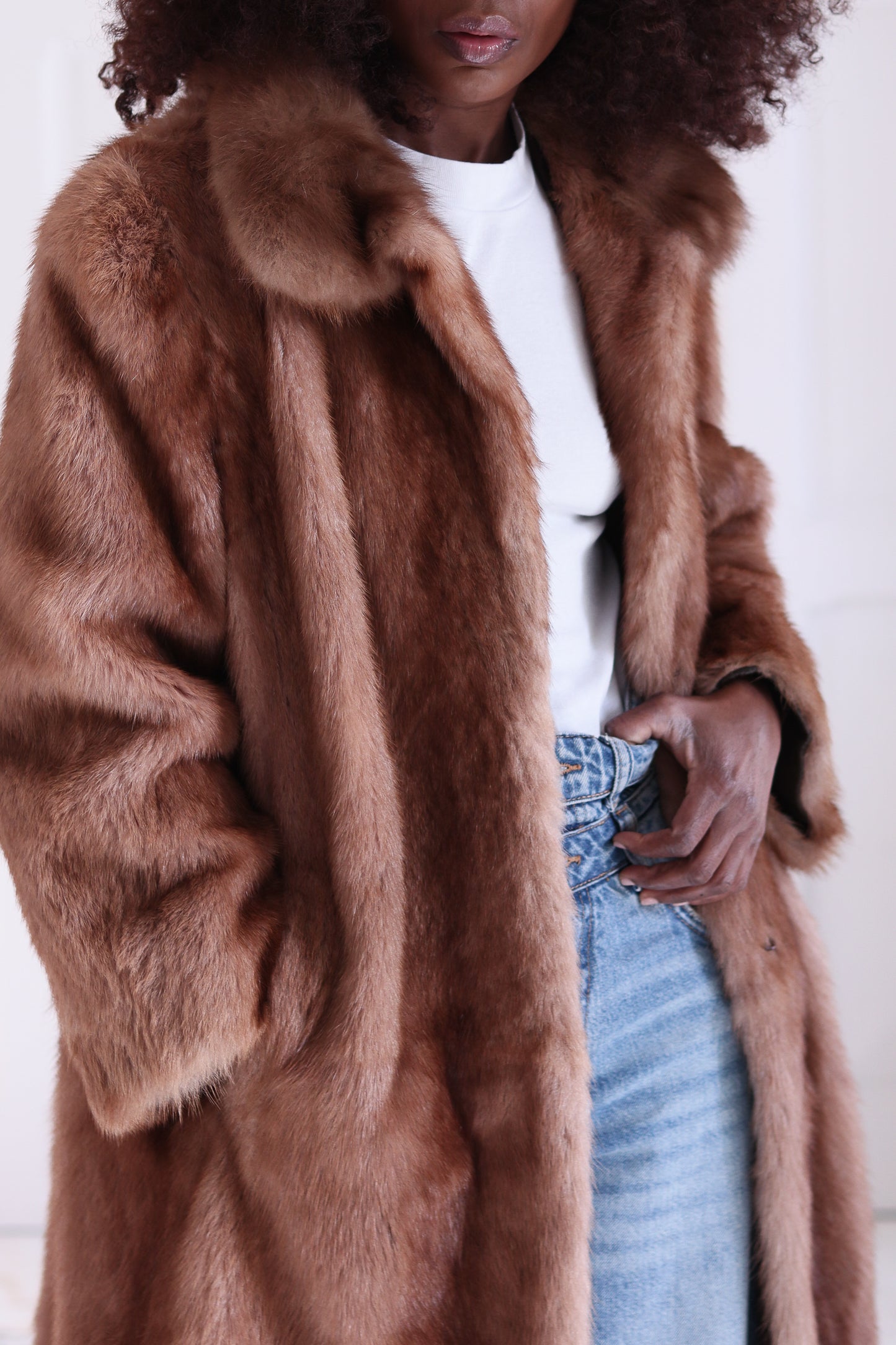 Manteau vintage en vison