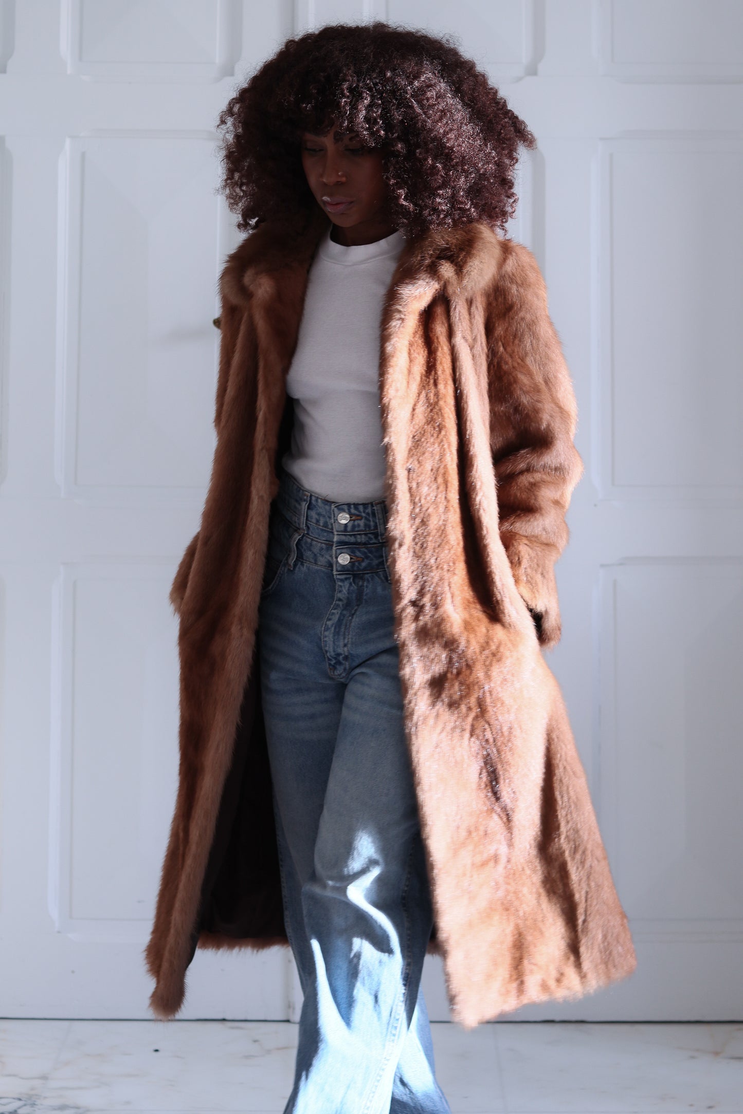 Manteau vintage en vison