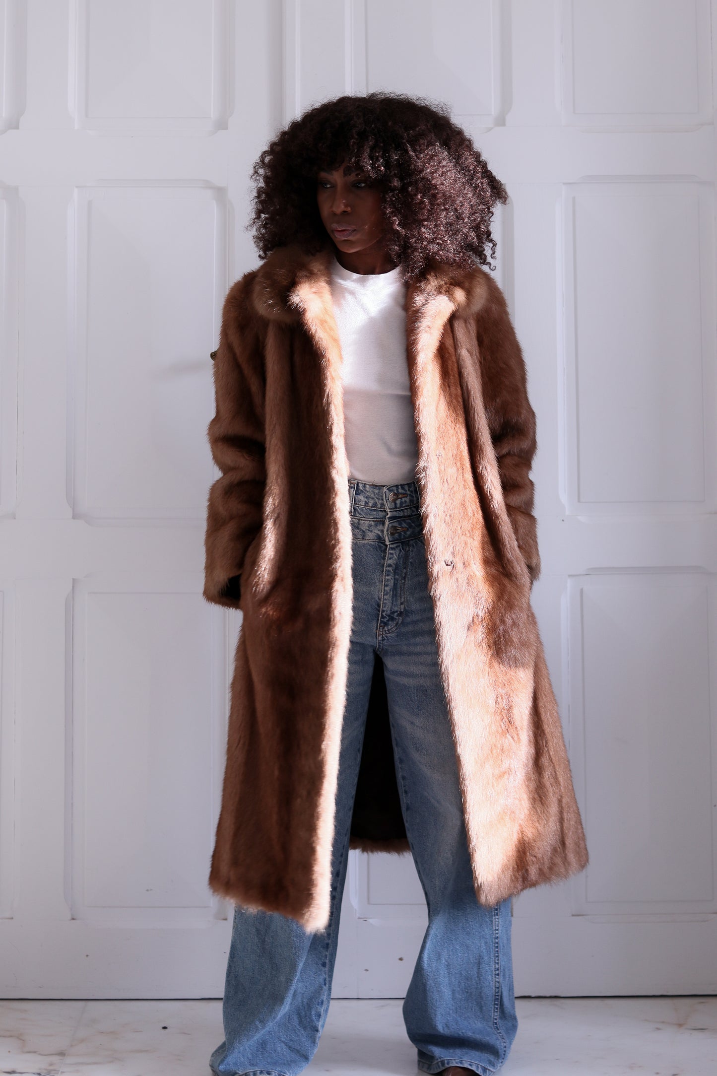 Manteau vintage en vison