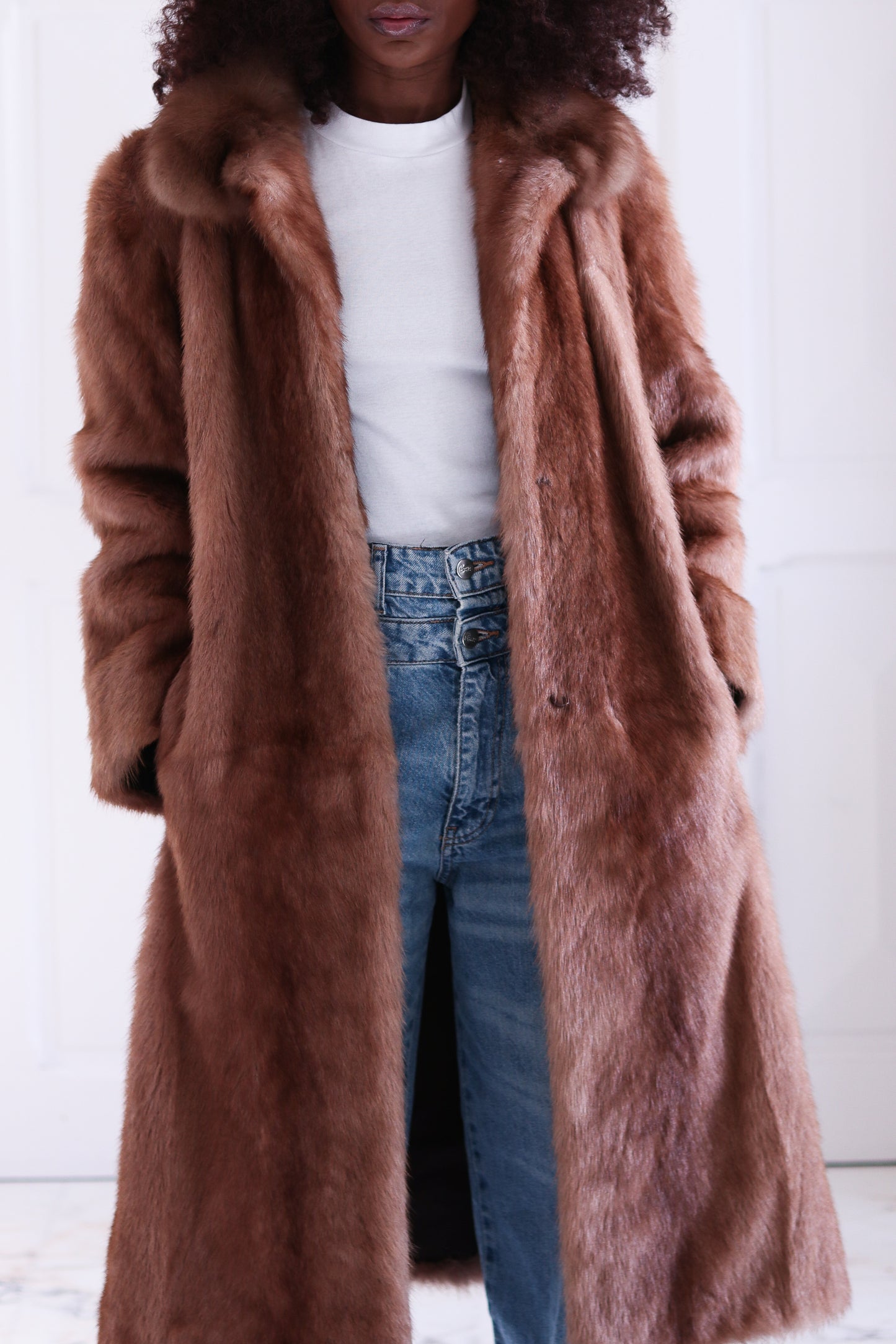 Manteau vintage en vison