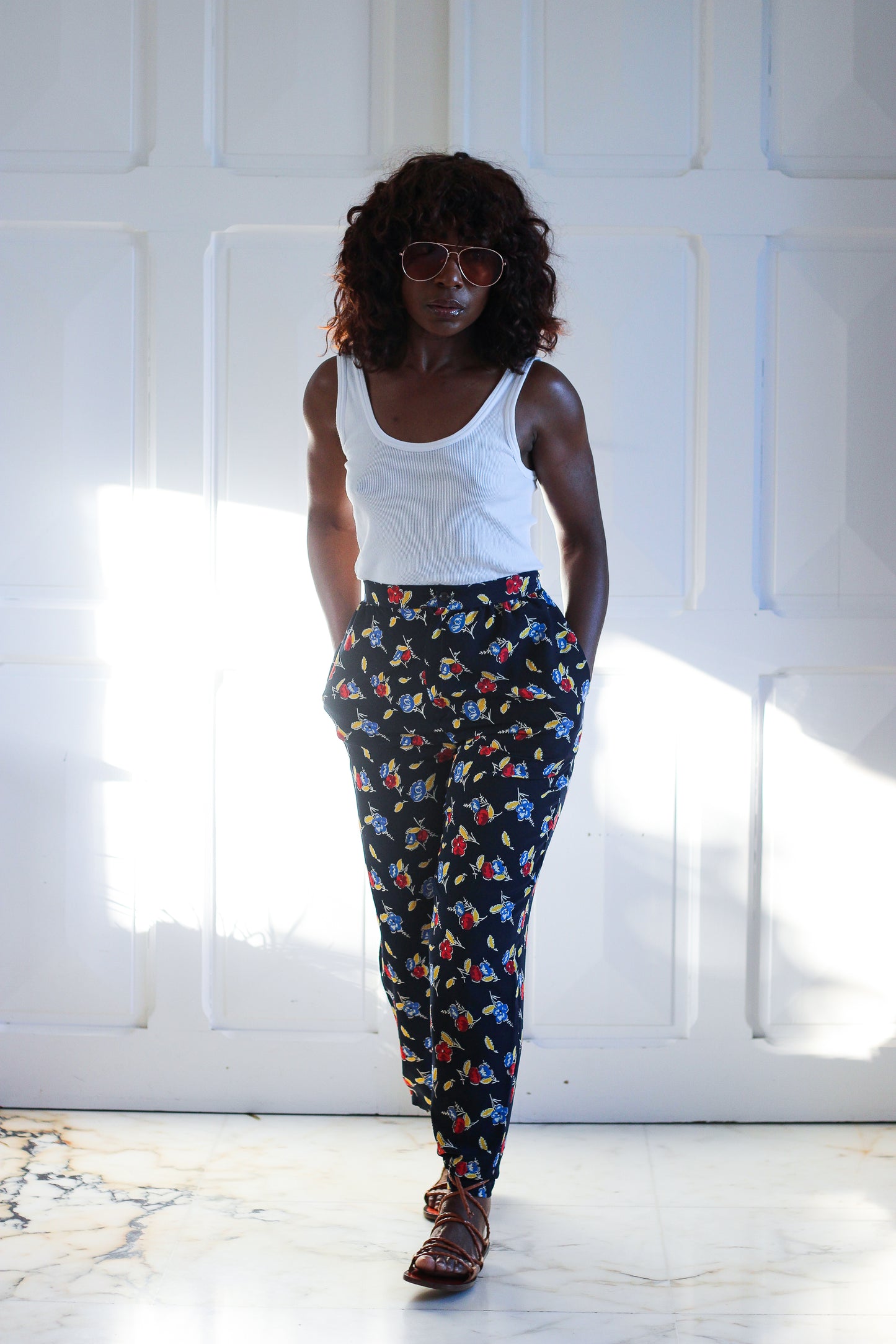 Cacharel pantalon vintage imprimé
