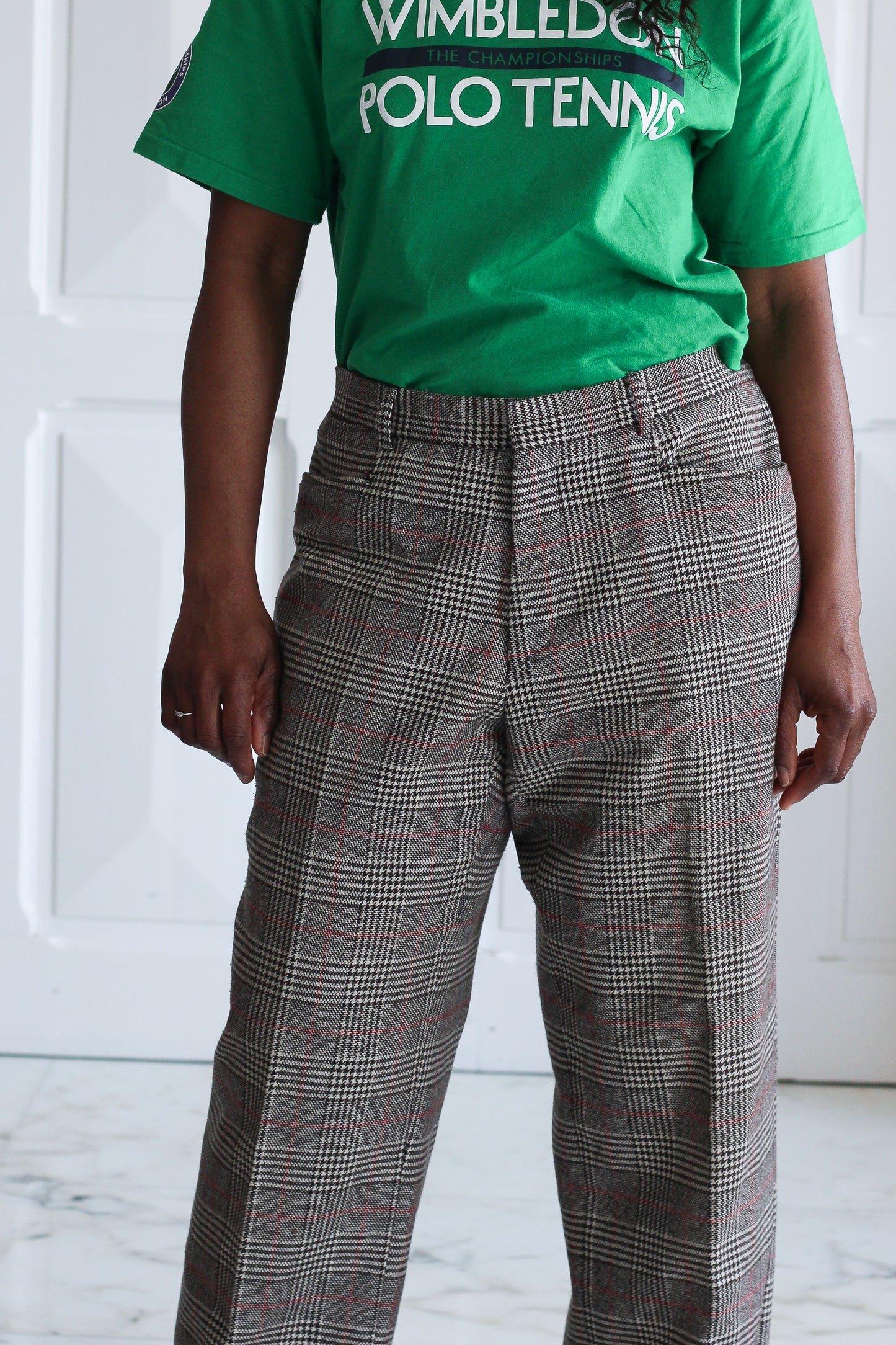 Conwell pantalon masculin en laine à motifs