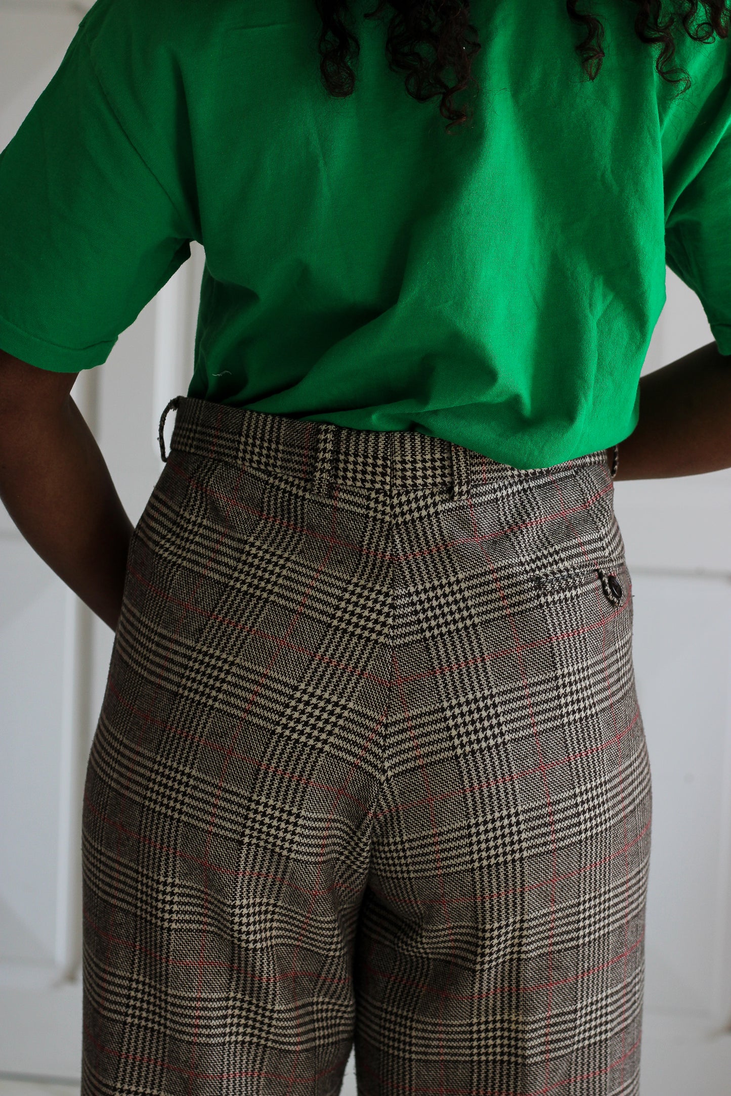 Conwell pantalon masculin en laine à motifs