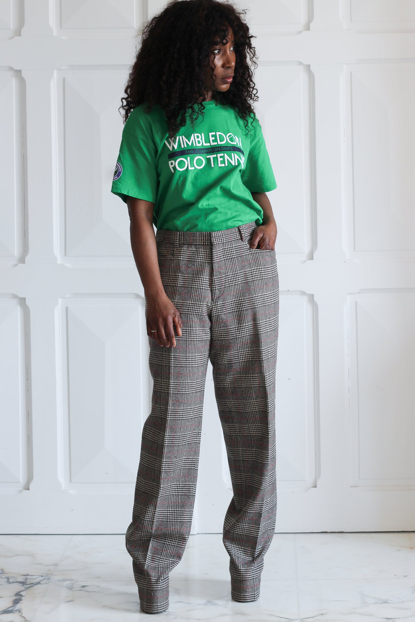 Conwell pantalon masculin en laine à motifs