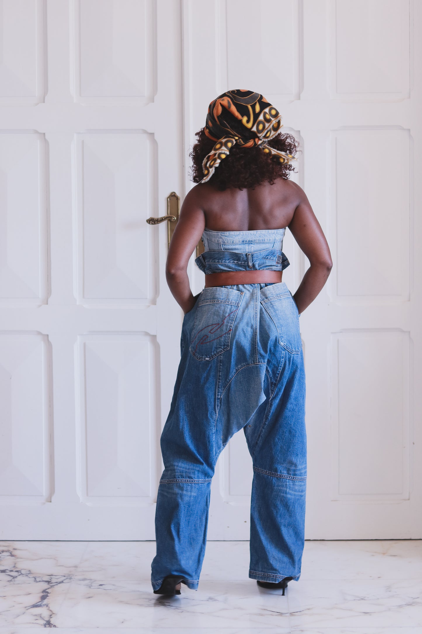 Pantalon jean saroual vintage