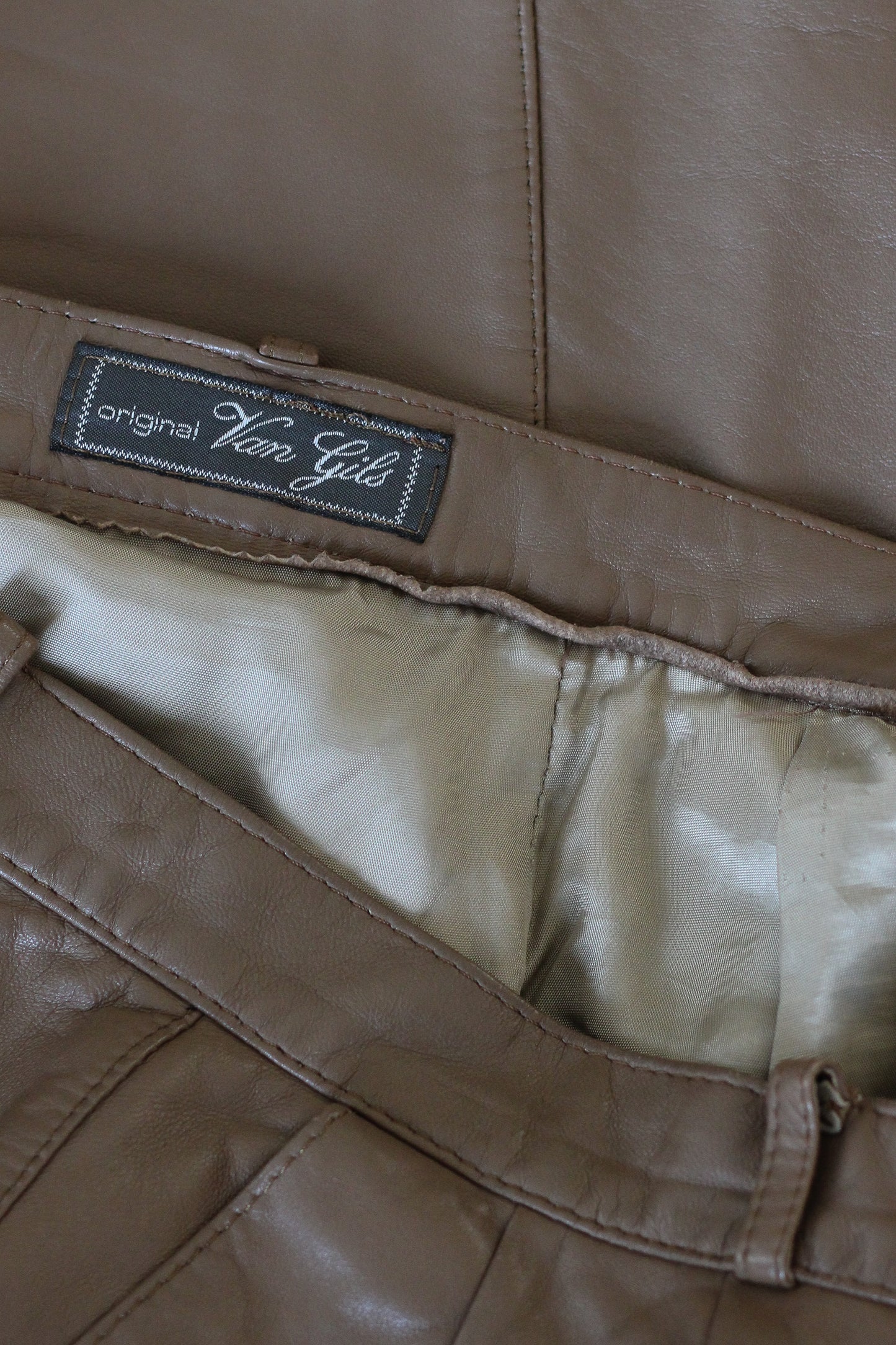 Van girl pantalon cuir vintage