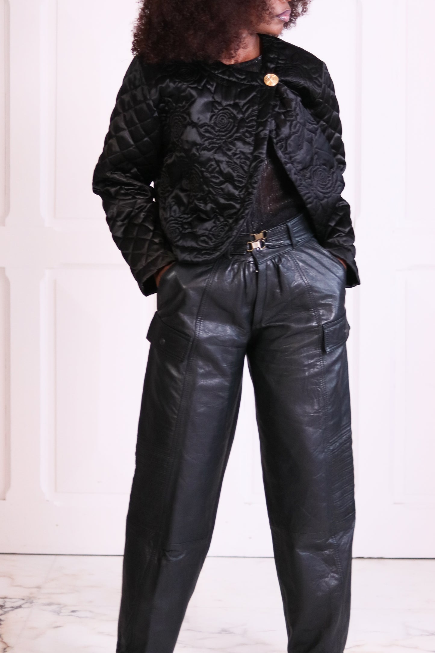 Marithé & François Gibaud pantalon cuir