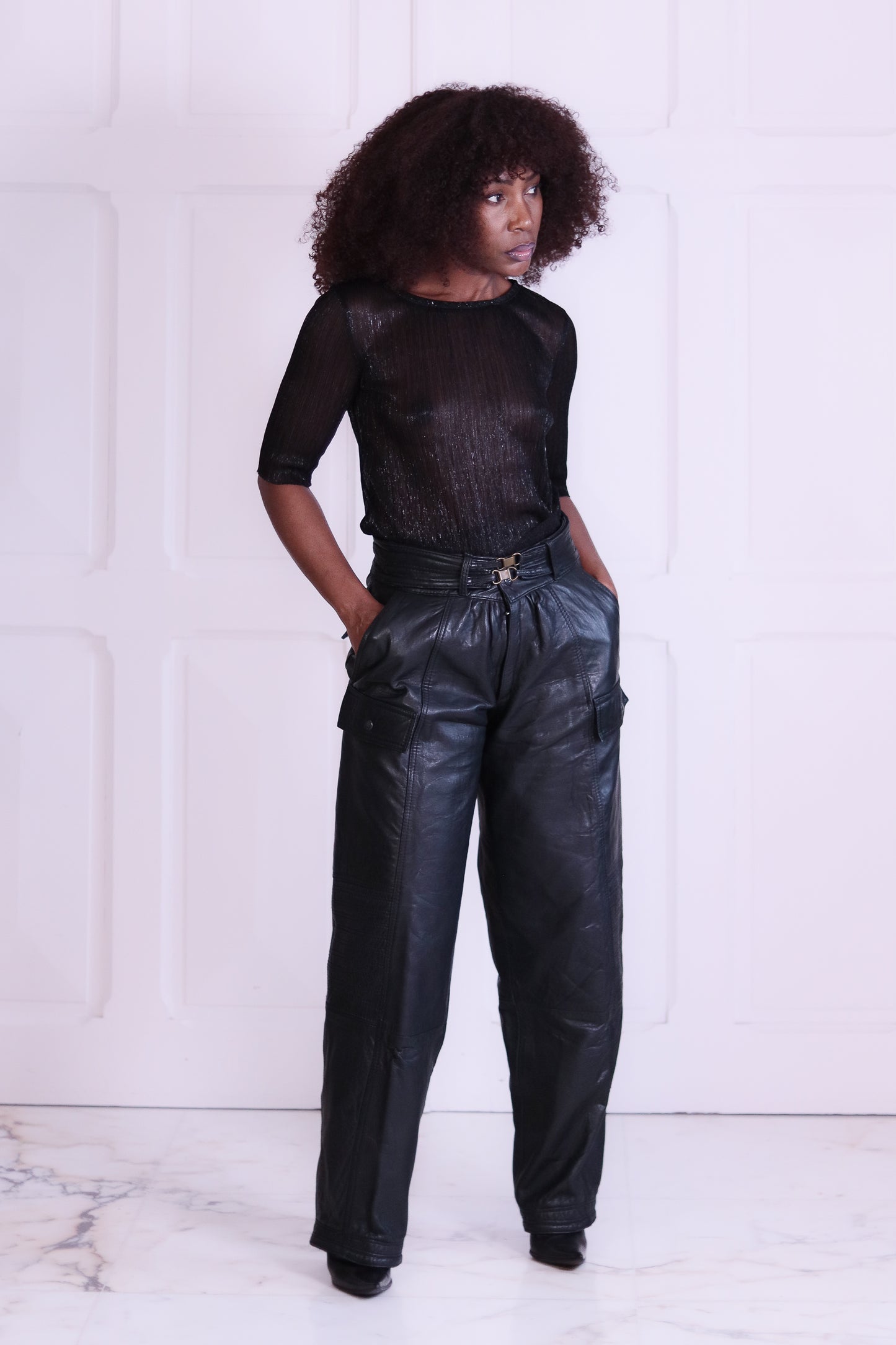 Marithé & François Gibaud pantalon cuir