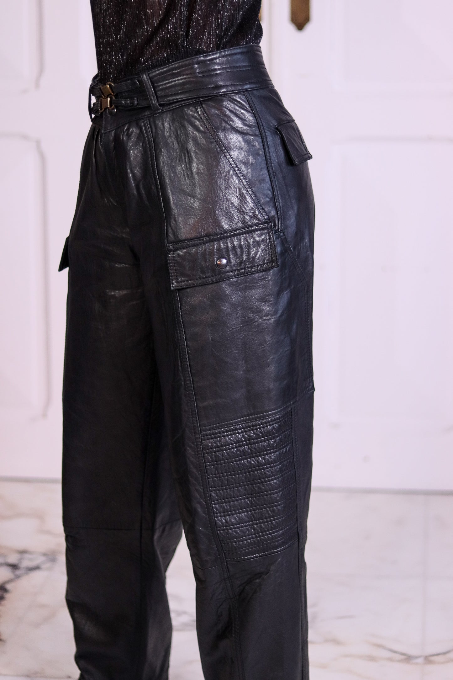 Marithé & François Gibaud pantalon cuir