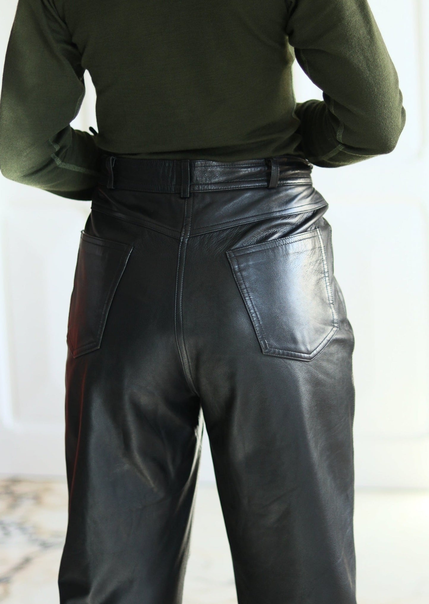 Pantalon cuir 1980