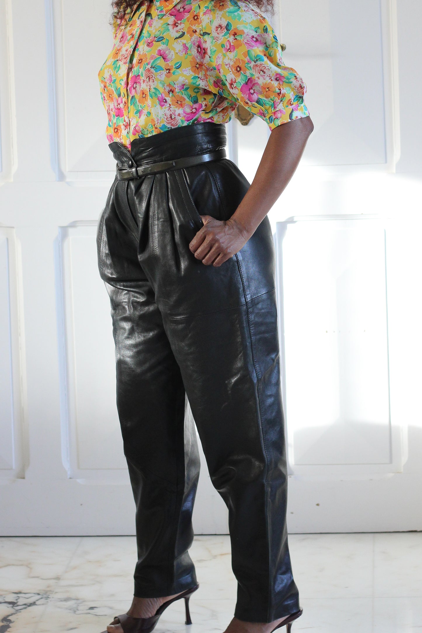 Ranah pantalon cuir