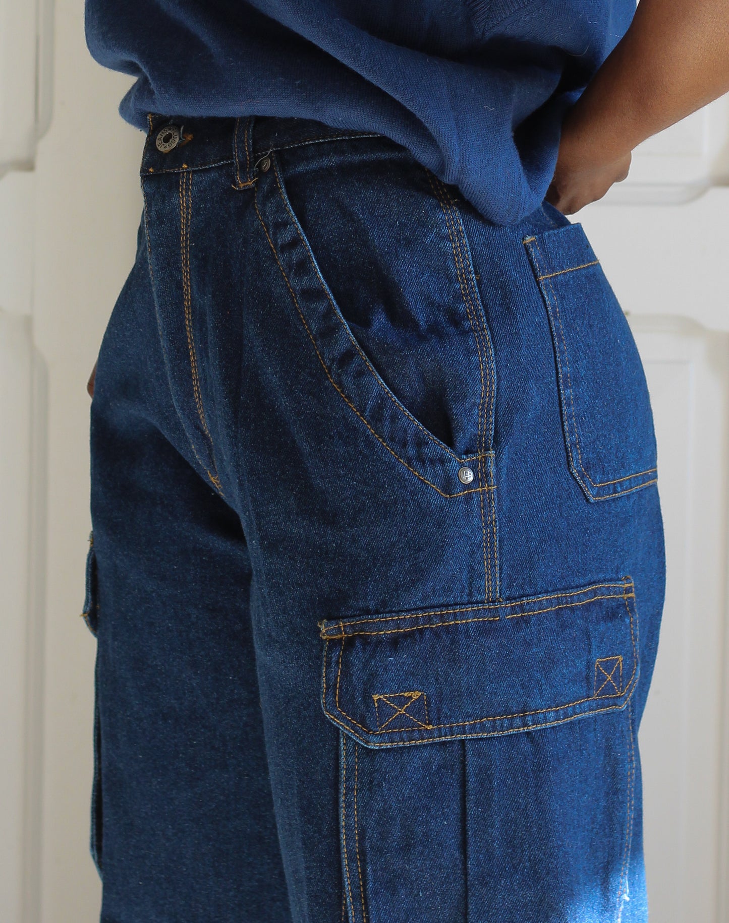 Plugg pantalon jean cargo années 1990