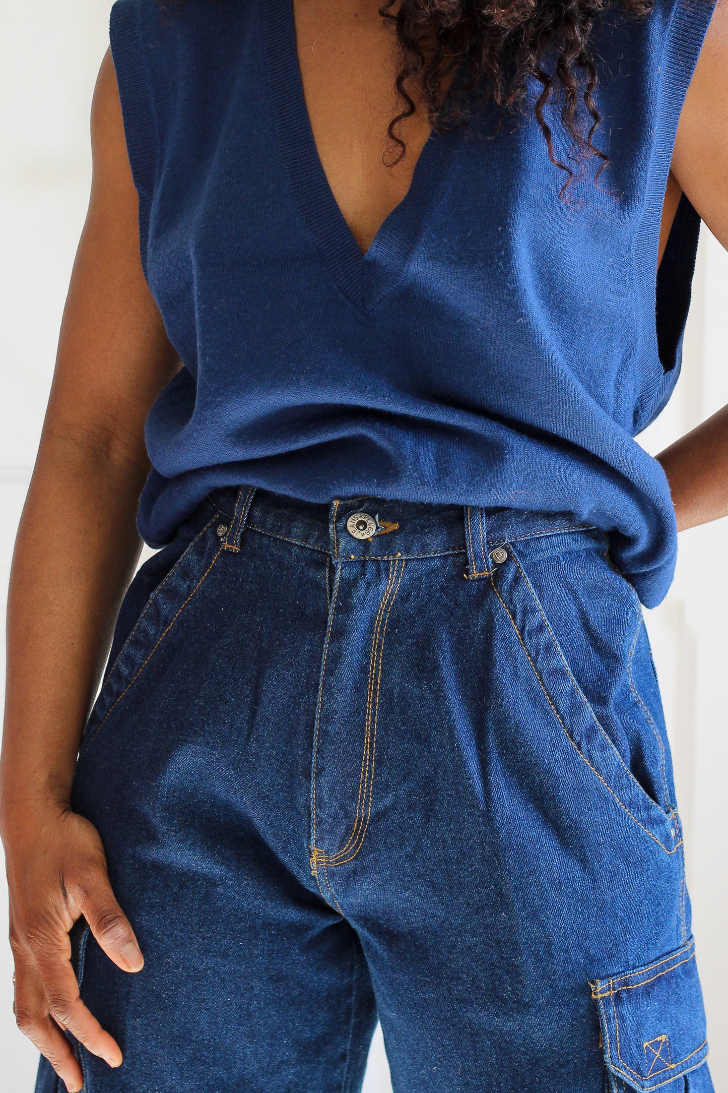 Plugg pantalon jean cargo années 1990