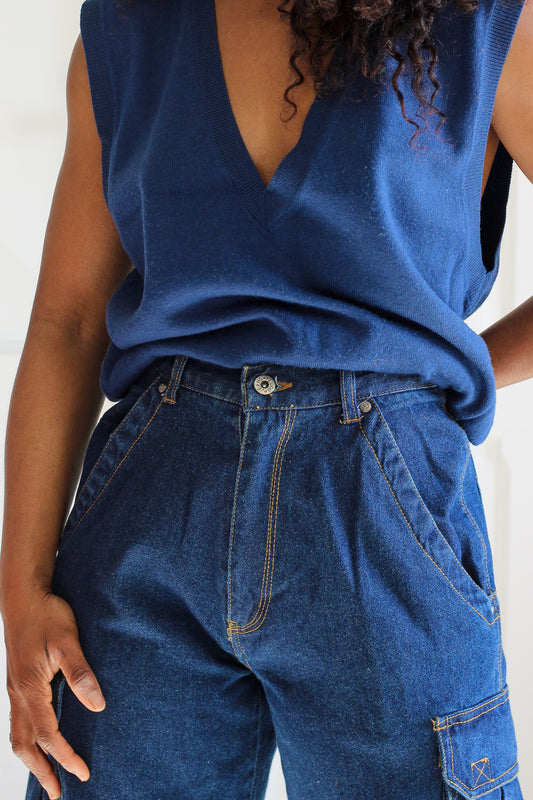 Plugg pantalon jean cargo années 1990