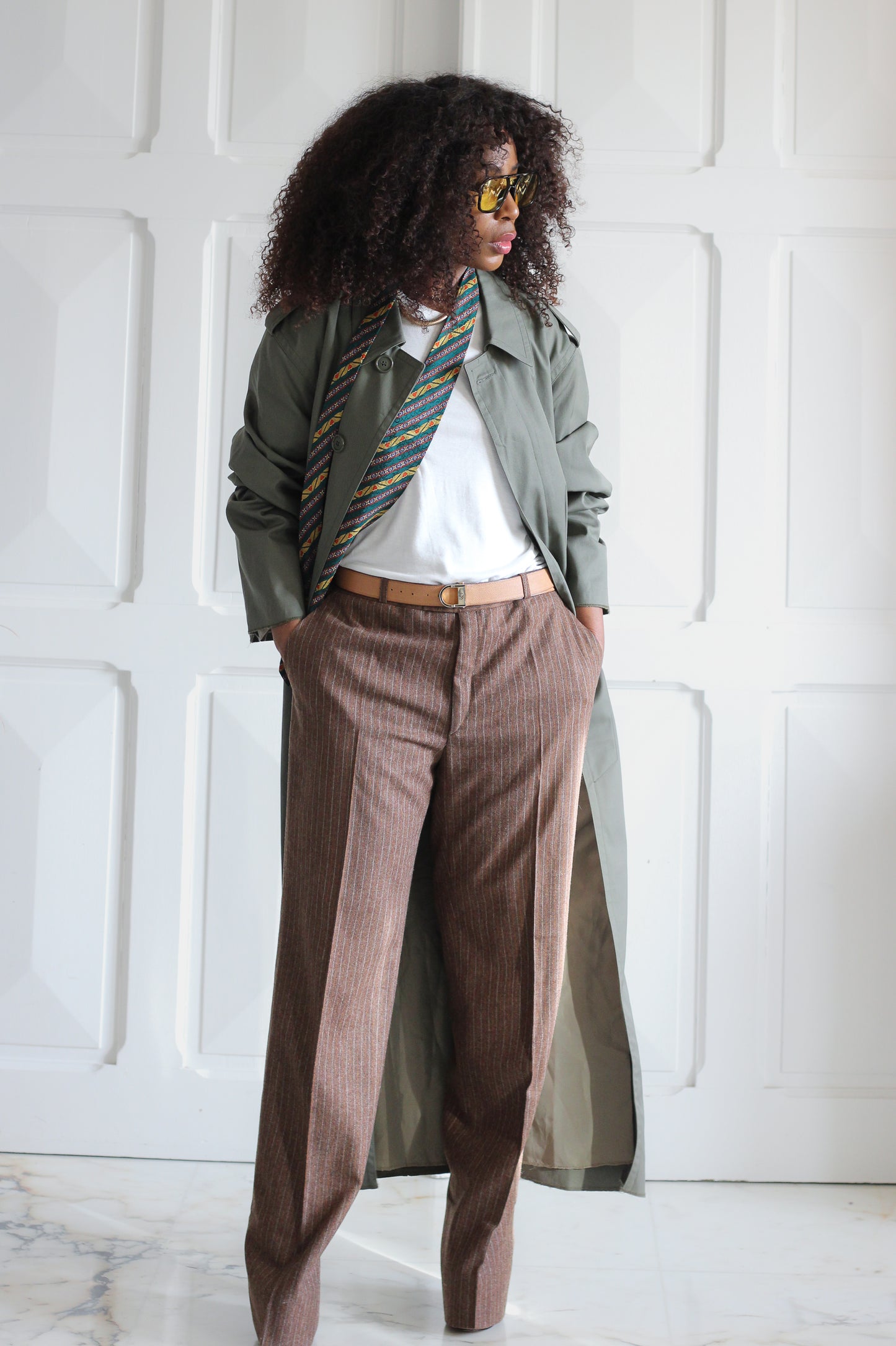 Made in France pantalon à motifs rayures