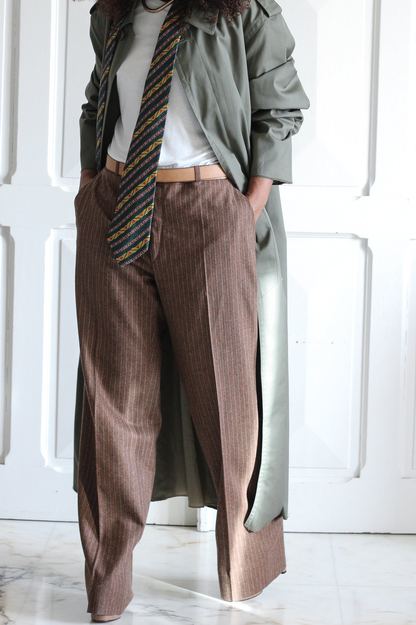 Made in France pantalon à motifs rayures