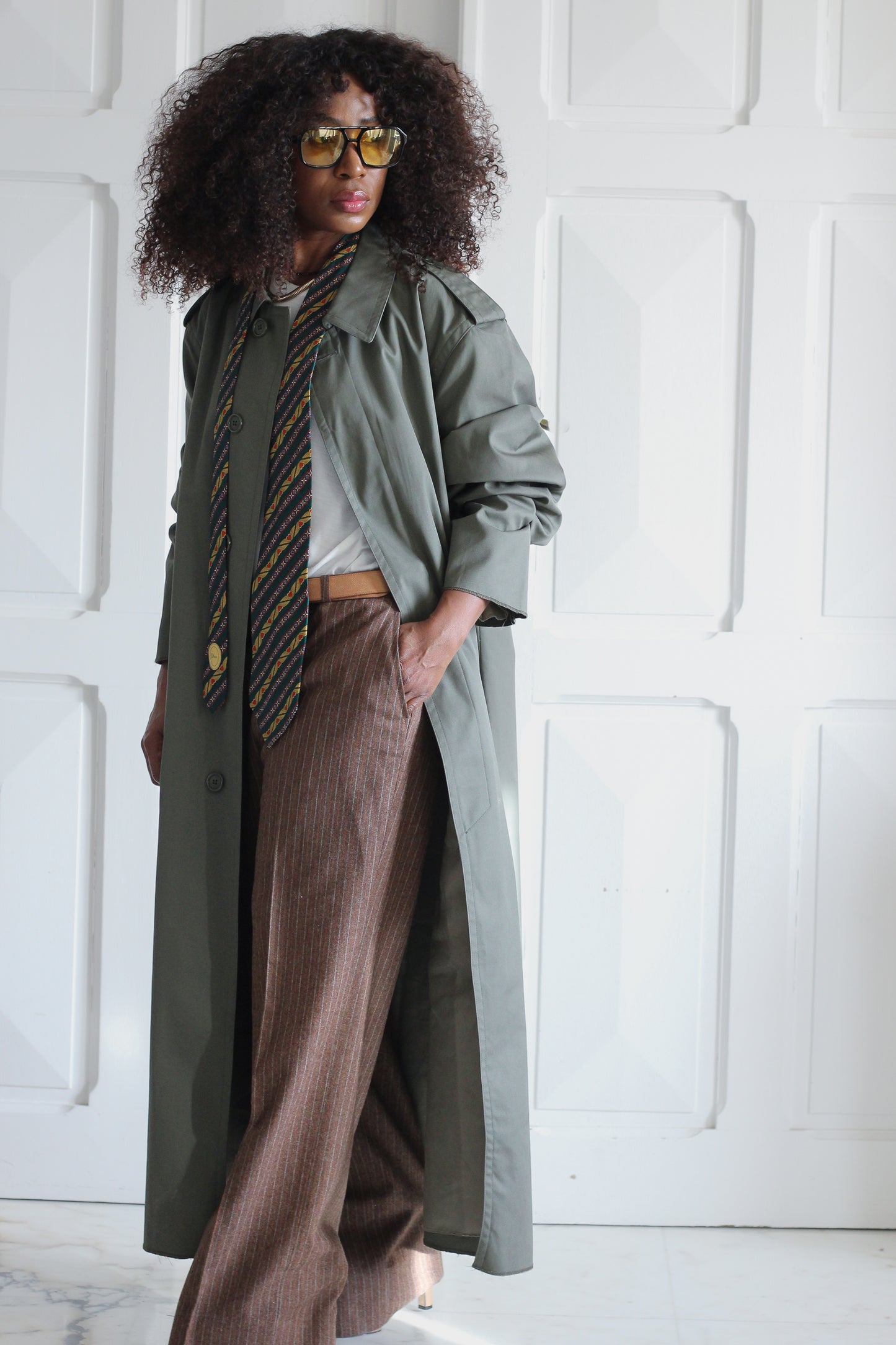 Made in France pantalon à motifs rayures