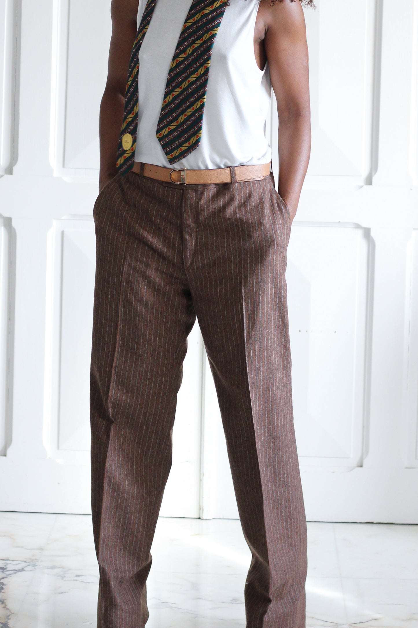 Made in France pantalon à motifs rayures